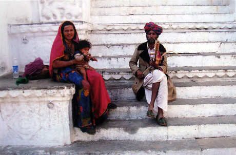 Musical family in Udaipur